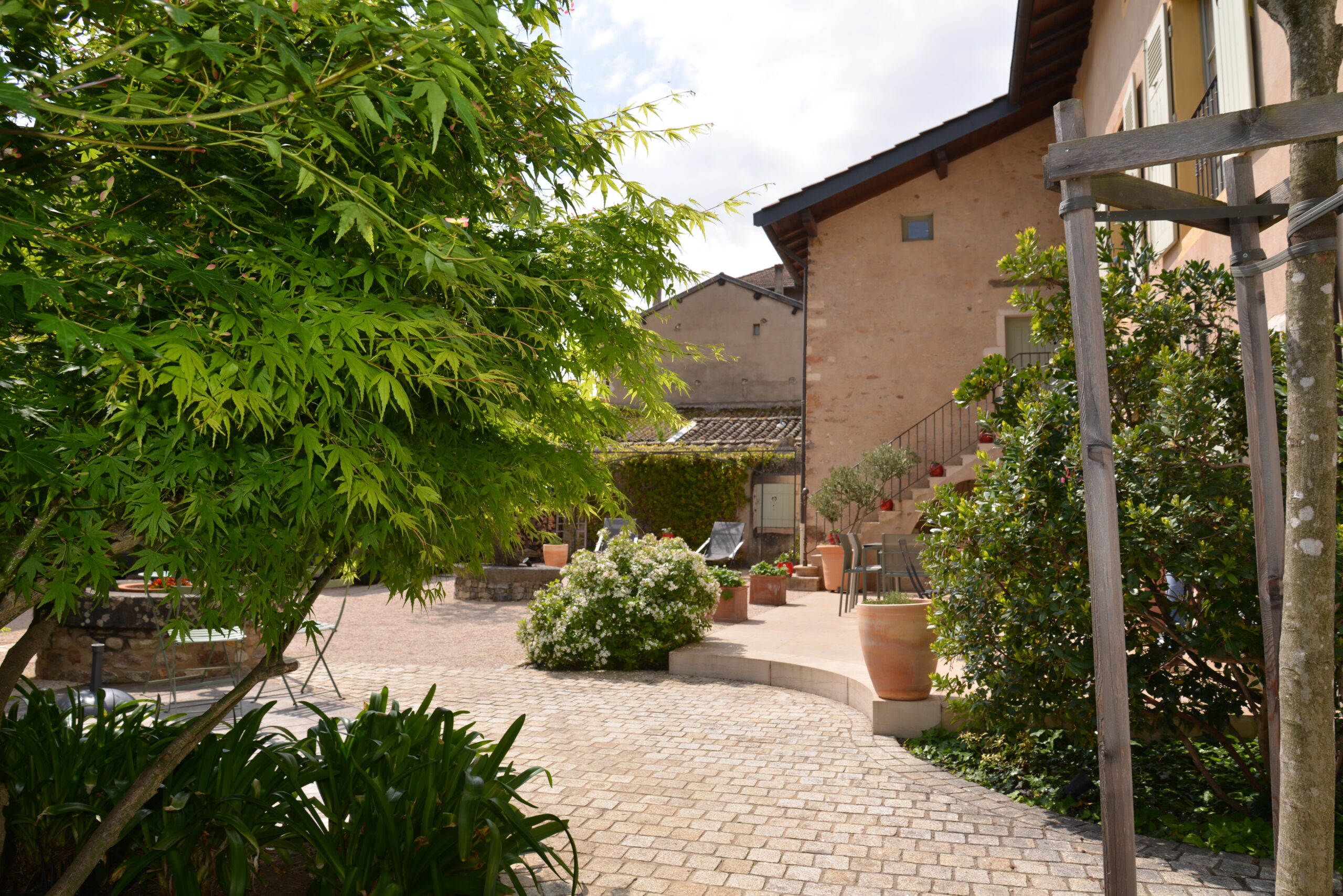 espace de vie extérieur - santailler paysage